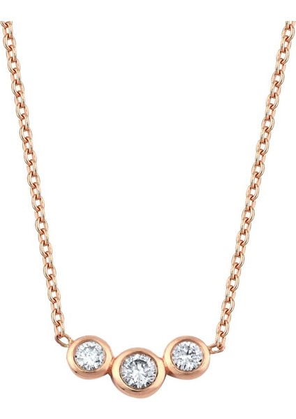 0.18 Karat Pırlanta Tria Kolye