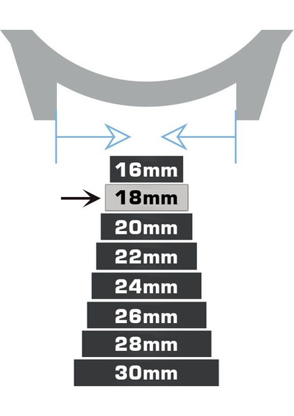 18mm Siyah Floter Deri Saat Kordonu