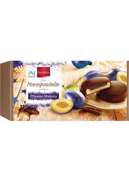 Finest Marzipan With Rum Erik ve Badem Ezmeli Çikolata 300 gr