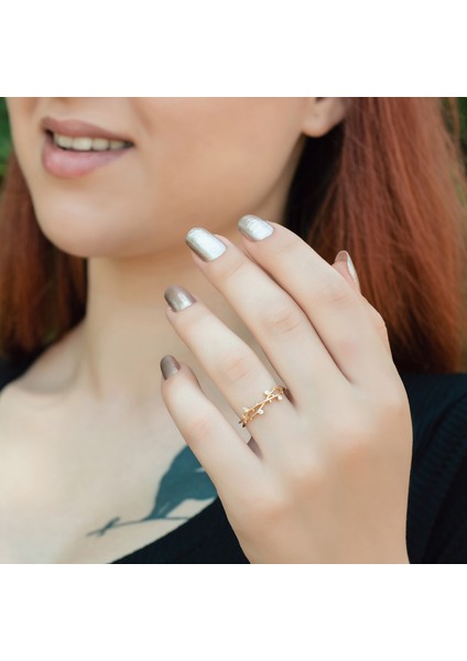 Ayyıldız Kuyumculuk Kadın Sarmaşık Altın Yüzük