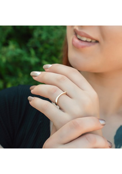 Ayyıldız Kuyumculuk Kadın Asimetrik Altın Yüzük