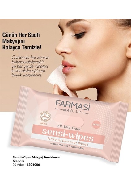 Sensi-Wipes Makyaj Temizleme Mendili