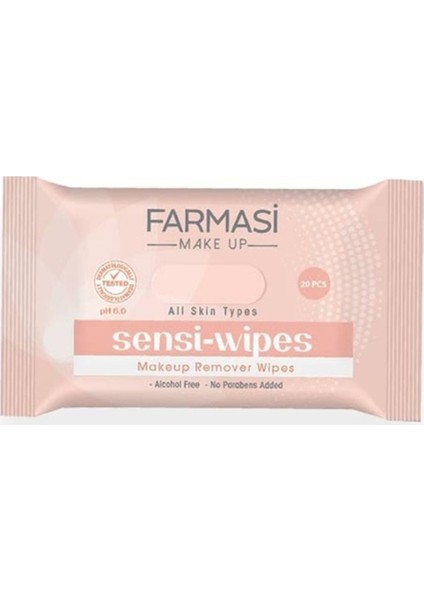 Sensi-Wipes Makyaj Temizleme Mendili