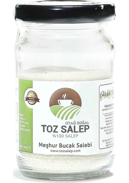 Salep Katkısız Meşhur Bucak Salebi (Dondurmalık ve İçimlik) Toz Sahlep 50 gr