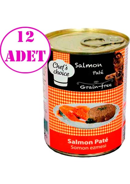 Somonlu Ezme Tahılsız Kedi Konserve Maması 400 gr 12 Adet