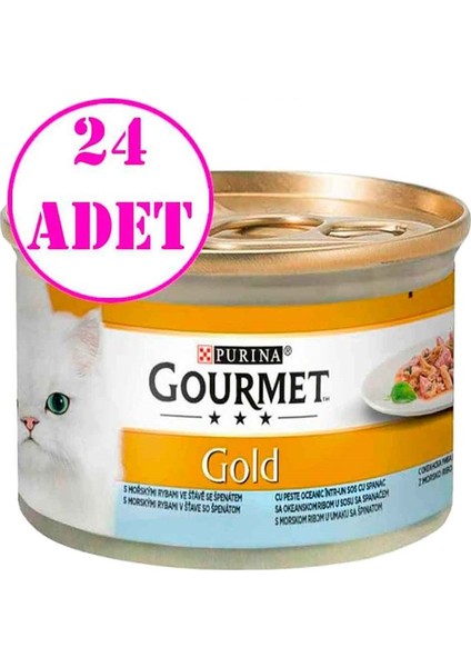 Proplan Gourmet Ispanak Soslu Okyanus Balıklı 85 gr 24 Ad