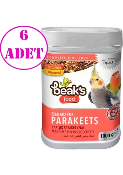 Küçük Papağan Yemi 1 kg 6 Adet