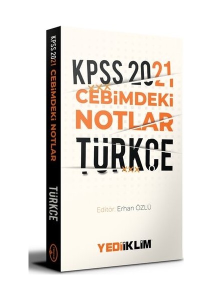 Yediiklim Yayınları 2021 KPSS Cebimdeki Notlar Türkçe