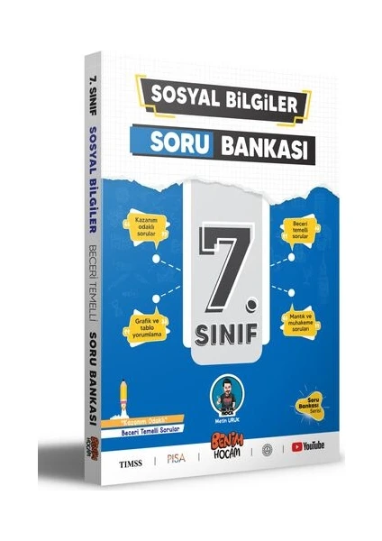 Benim Hocam Yayınları 7. Sınıf Sosyal Bilgiler Soru Bankası - Metin Uruk