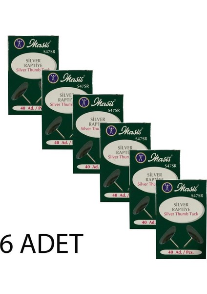 Silver Raptiye 40'lı Paket S47SR 6'lı