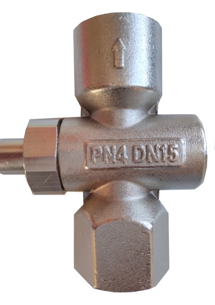 Ak Tek Basmalı Gaz Manometre Valf (Musluk) 1/2 ’’