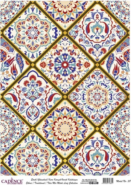 Altın Varak Pirinç Dekopaj Model 38