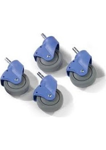 629422 80 mm Teker (Temizlik Arabası Yedek Teker 4'lü Set )