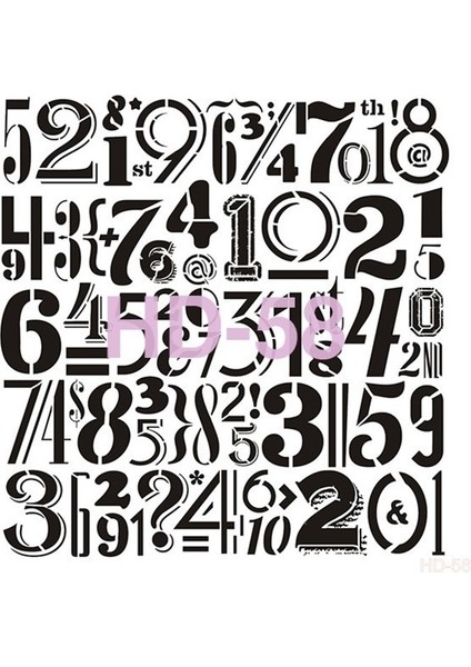 HD58 Home Dekor Stencil