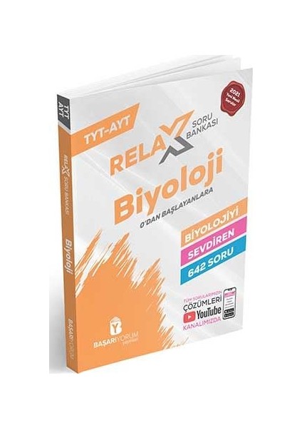 Başarıyorum Yayınları Tyt Ayt Relax Biyoloji Soru Bankası