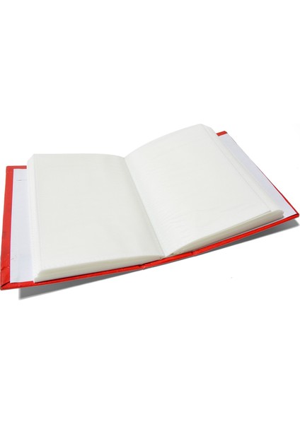 100'LÜK Pencereli 10X15 Deri Fotoğraf Albümü Kırmızı fiyatları