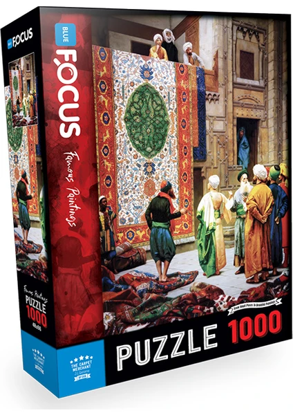 Blue Focus 1000 Parça Puzzle - Halı Tüccarı