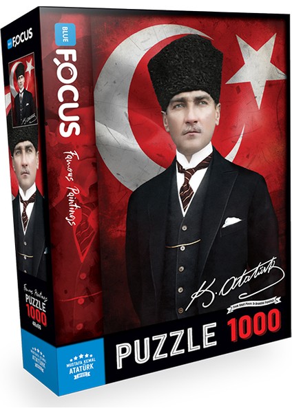 Blue Focus 1000 Parça Puzzle - Mustafa Kemal Atatürk