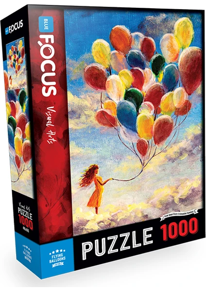 Blue Focus 1000 Parça Puzzle - Flyıng Balloons