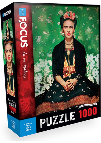 Blue Focus 1000 Parça Puzzle - Frida Kahlo