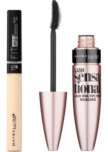 Maybelline Kapatıcı - Fit Me Concealer 15 Fair+Lash Sensational