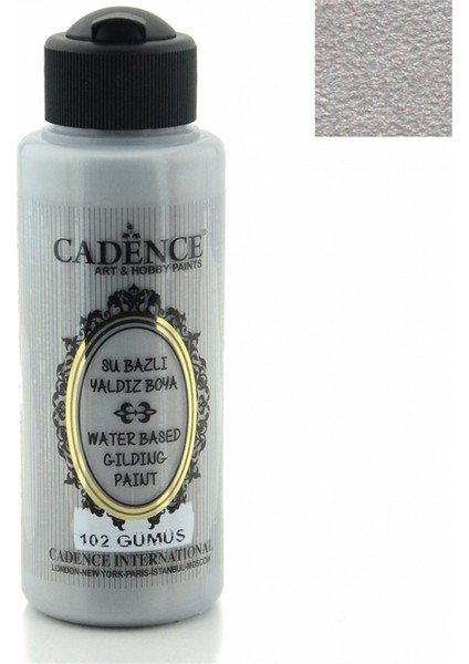 Su Bazlı Yaldız 120 ml 102 Gümüş