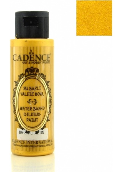 Su Bazlı Yaldız 70 ml 109 Simli Altın