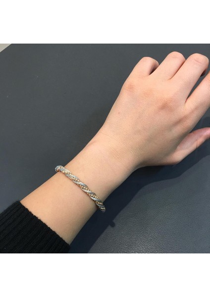 14 Ayar Kelepçe Bilezik 4K28012D