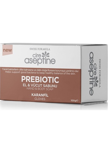 Prebiotic El ve Vücut Sabunu 100 Gr- Karanfil