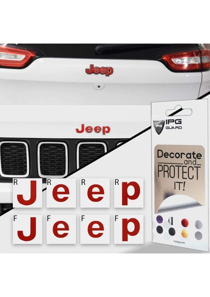 Jeep Compass Mp 2017 - 2020 Ön ve Arka Jeep Amblem Sticker Set Karbon Fiber fiyatları