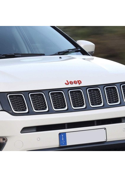 Jeep Compass Mp 2017 - 2020 Ön ve Arka Jeep Amblem Sticker Set Karbon Fiber indirimleri