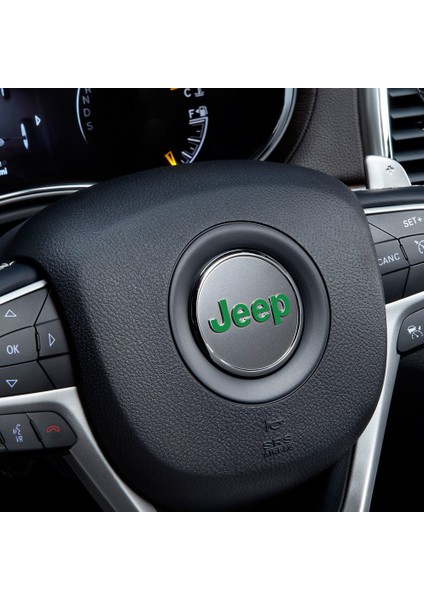 Jeep 2014 - 2020 Logo Yazı Sticker 3 Adet Set