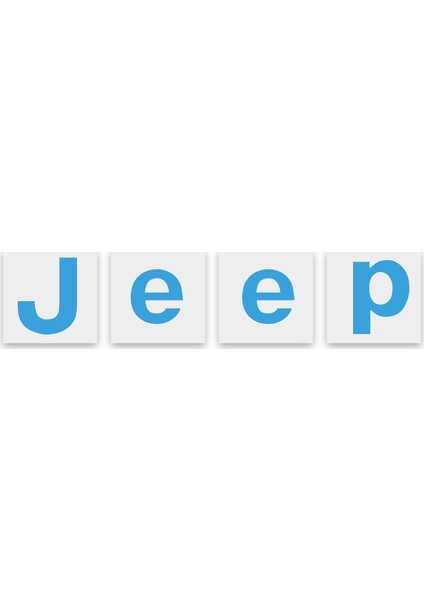 Ipg Jeep 2014 - 2020 Logo Yazı Sticker 3 Adet Set