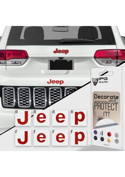 Jeep Grand Cherokee Ön ve Arka Jeep Amblem Sticker Set