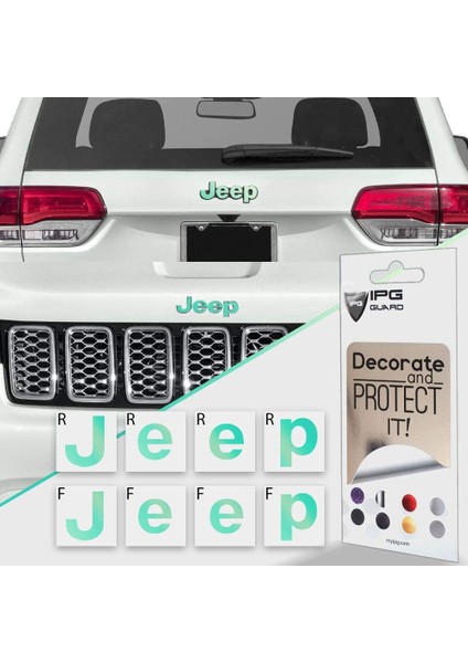 Jeep Grand Cherokee Ön ve Arka Jeep Amblem Sticker Set fiyatları