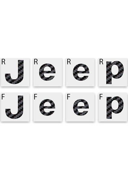 Jeep Renegade Limited 2015 - 2020 Ön ve Arka Jeep Amblem Set