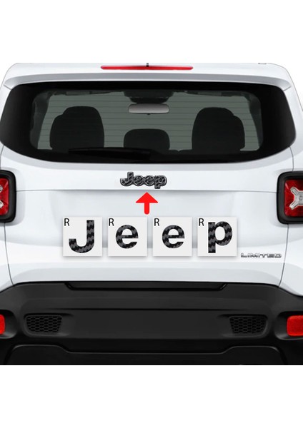 Jeep Renegade Limited 2015 - 2020 Ön ve Arka Jeep Amblem Set modelleri