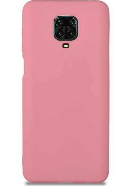 Xiaomi Redmi Note 9s Pro Kılıf Kamera Korumalı Premier Silikon Kapak - Şeker Pembesi