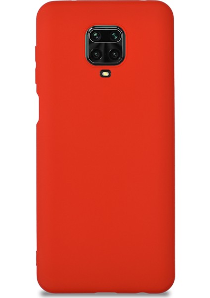 Xiaomi Redmi Note 9s Pro Kılıf Kamera Korumalı Premier Silikon Kapak - Kırmızı