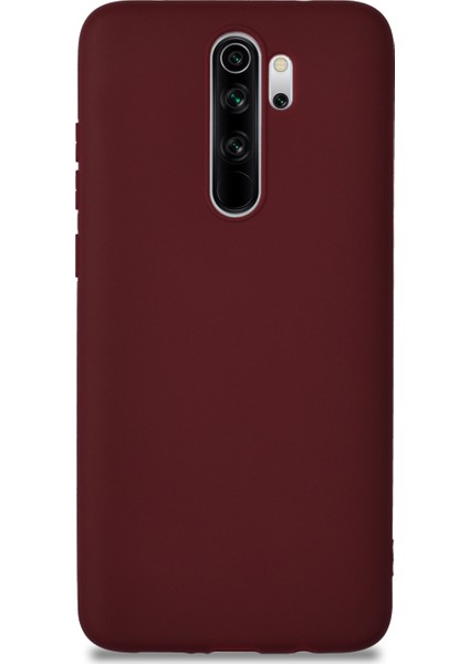Xiaomi Redmi Note 8 Pro Kılıf Kamera Korumalı Premier Silikon Kapak - Mürdüm
