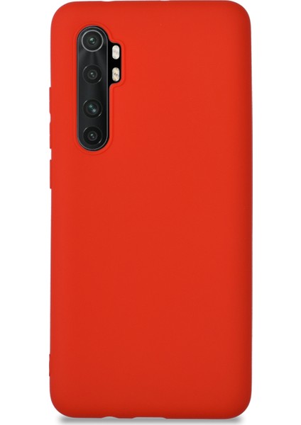 Xiaomi Redmi Note 10 Lite Kılıf Kamera Korumalı Premier Silikon Kapak - Kırmızı