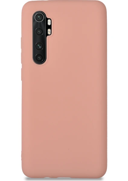 Caseart Xiaomi Redmi Note 10 Lite Kılıf Kamera Korumalı Premier Silikon Kapak - Pudra