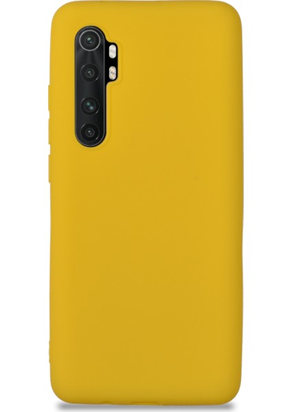 Xiaomi Redmi Note 10 Lite Kılıf Kamera Korumalı Premier Silikon Kapak - Sarı