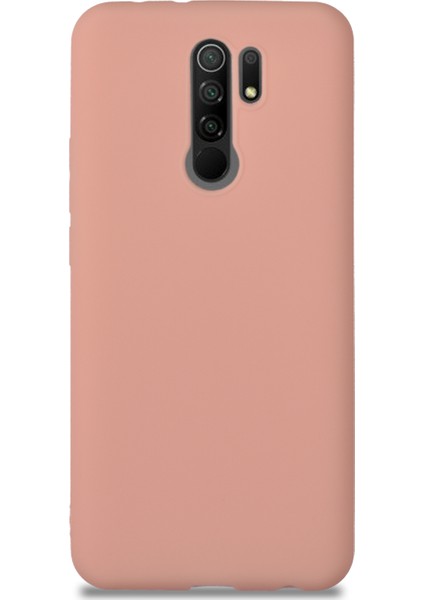 Xiaomi Redmi 9 Kılıf Kamera Korumalı Premier Silikon Kapak - Pudra