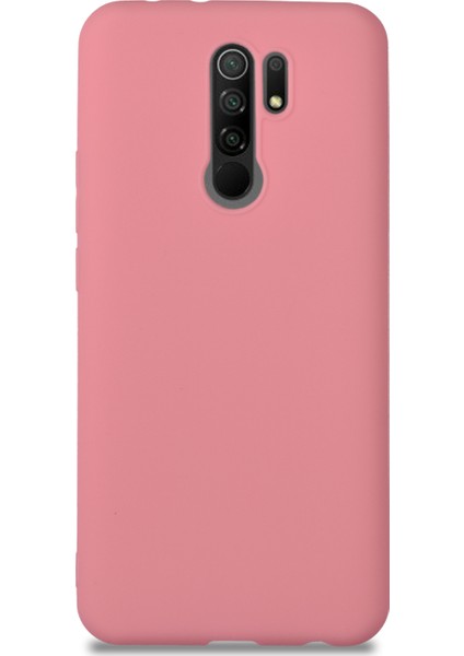 Xiaomi Redmi 9 Kılıf Kamera Korumalı Premier Silikon Kapak - Şeker Pembesi