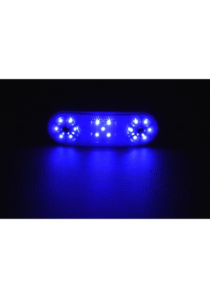 Side Marker Lamba 17'li LED 12 - 24 V Mavi 2 Adet