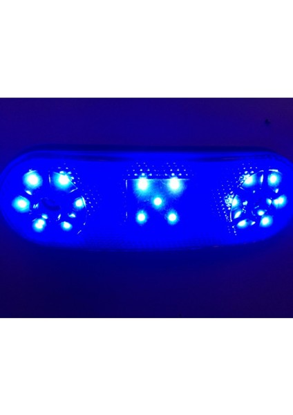 Side Marker Lamba 17'li LED 12 - 24 V Mavi 2 Adet