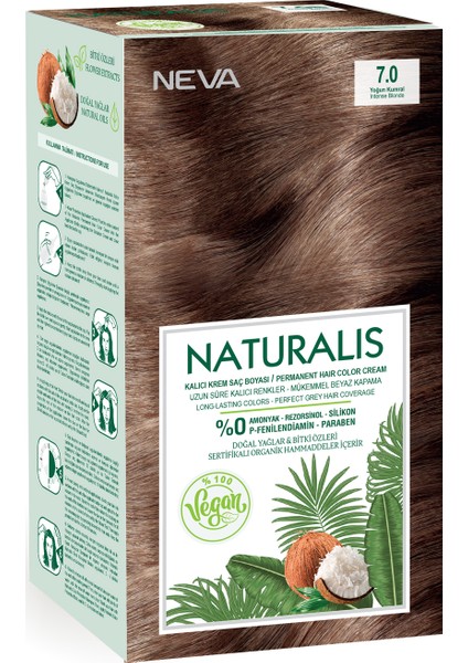 Naturalis Saç Boyası 7.0 Yoğun Kumral %100 Vegan