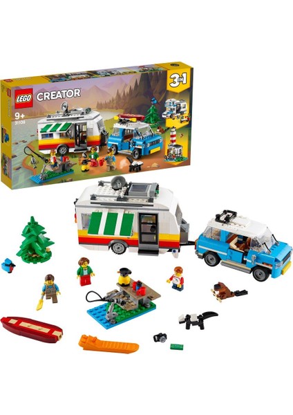 Creator 3#ü 1 Arada Karavan Aile Tatili 31108 Yapım Seti (766 Parça)
