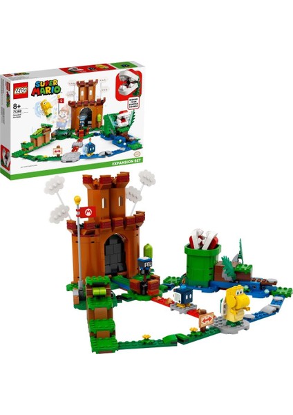 ® Super Mario# 71362 Muhafızlı Kale Ek Macera Seti Yapım Seti Yaratıcı Çocuklar için Koleksiyonluk Oyuncak (468 Parça)